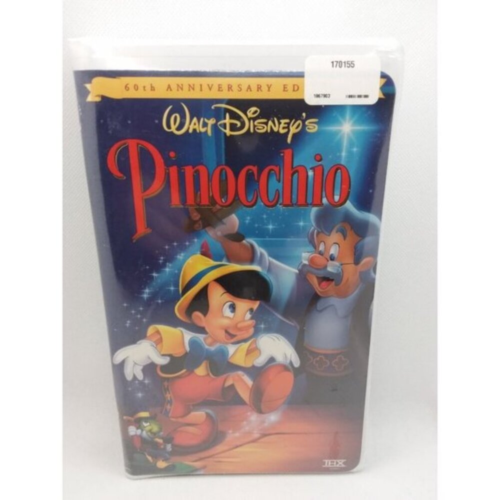 Walt Disney's Pinocchio VHS Special 60th Anniversary Edition Sealed